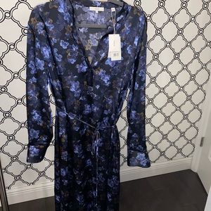 MIDI blue floral Vince dress